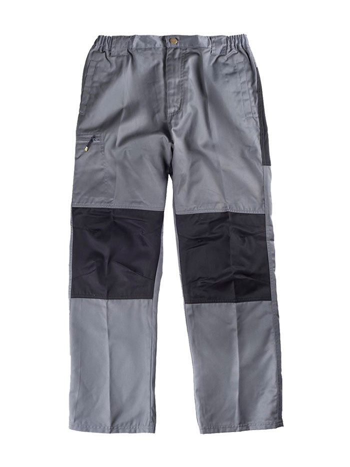 Pantalón rodilleras y culera gris+negro