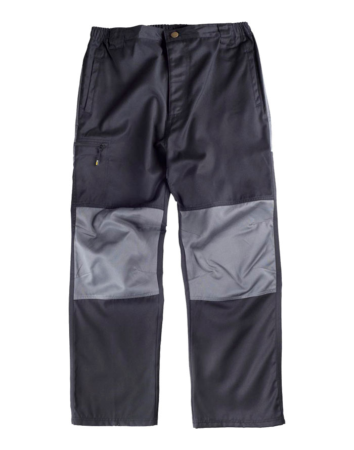 Pantalón rodilleras y culera negro+gris